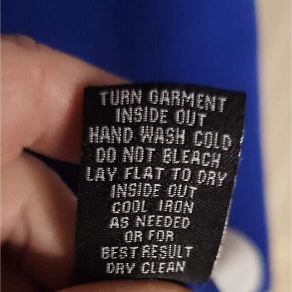 Sharagano Womens Blue Plus Cap Sleeve Color Block Sheath Dress 16 - Picture 6 of 6